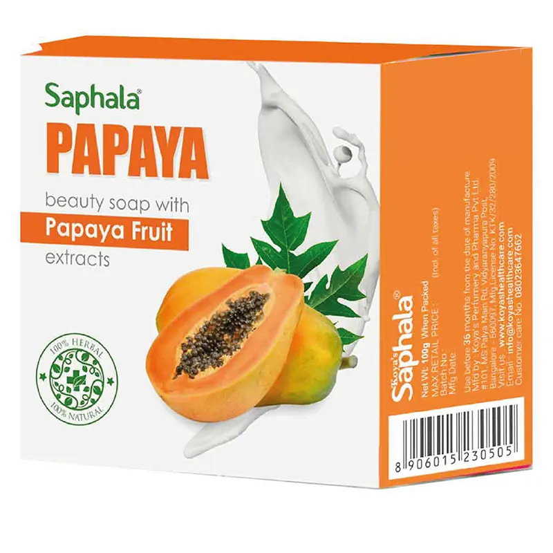 Buy Koya's Saphala Papaya Soap ,75g from Able Store Kannur